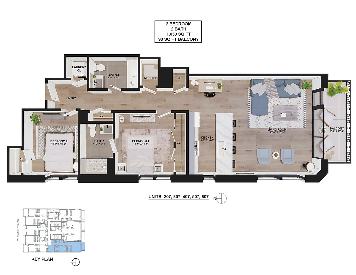 Floor plan 207