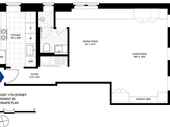 2nd image of 210 E 17th St APT 5D