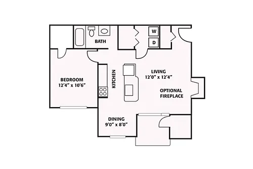 Floor plan 694 SQ