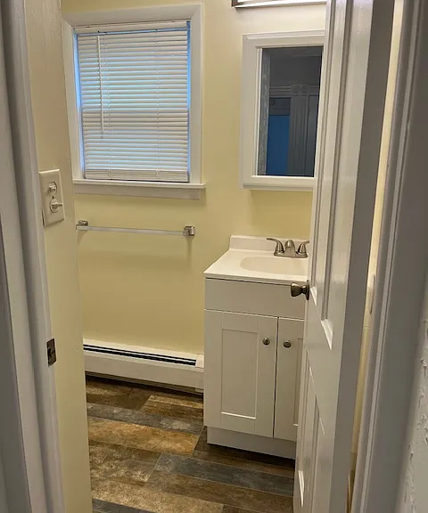 View from bathroom doorway.