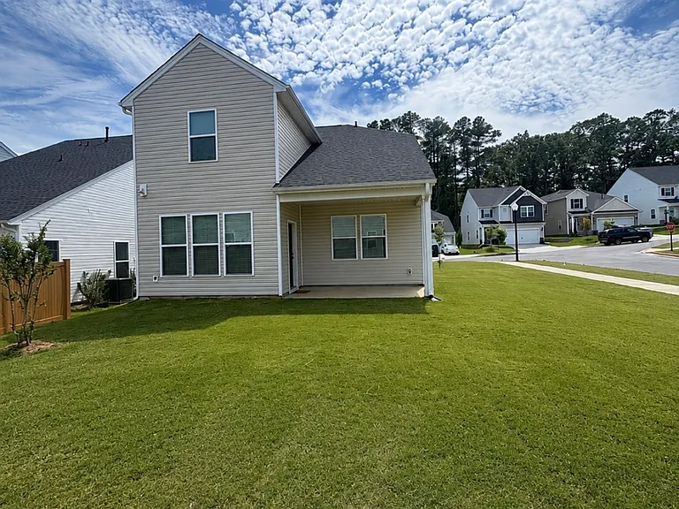 Large backyard