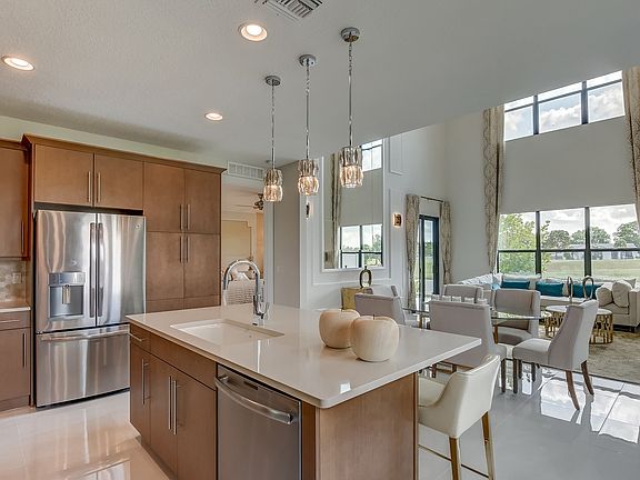 Kitchen with view of outdoors