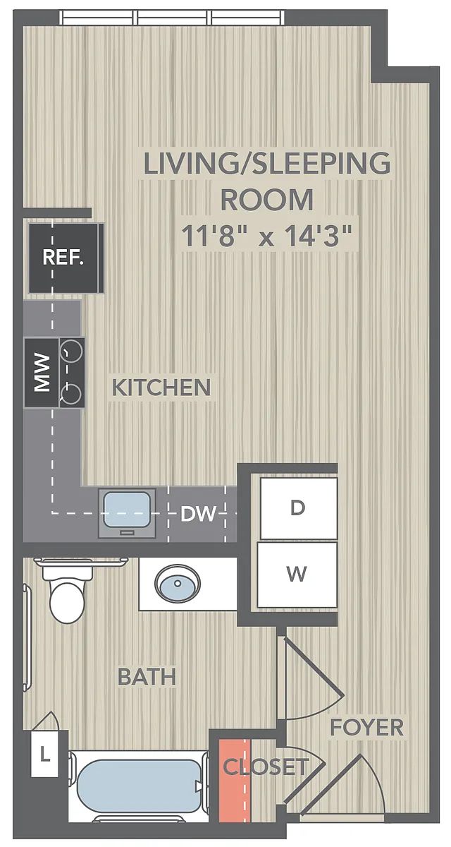Floor plan Studio
