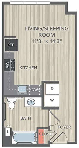 Floor plan Studio