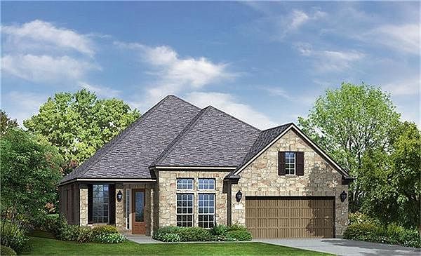 NEW Luxury Patio Homes Verandas II Series, "Savannah" Design by Village Builders in Gated Woodlake Section of Oakhurst at Kingwood! This Stunning 1 Story 2//2.5/2 w/Stone Elev features luxury amenities & low maintenance living!
(Artists Rendering)