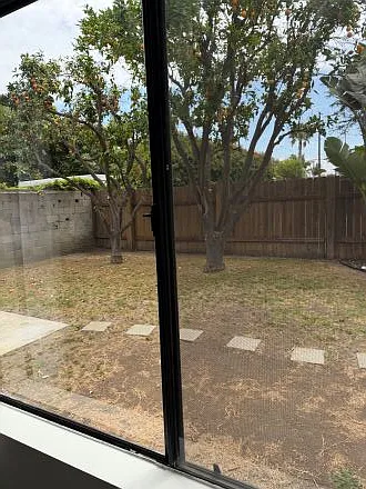Private back yard