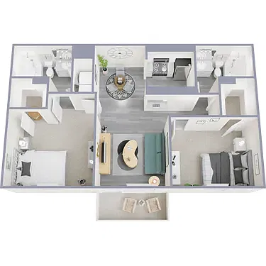 Floor plan has granite