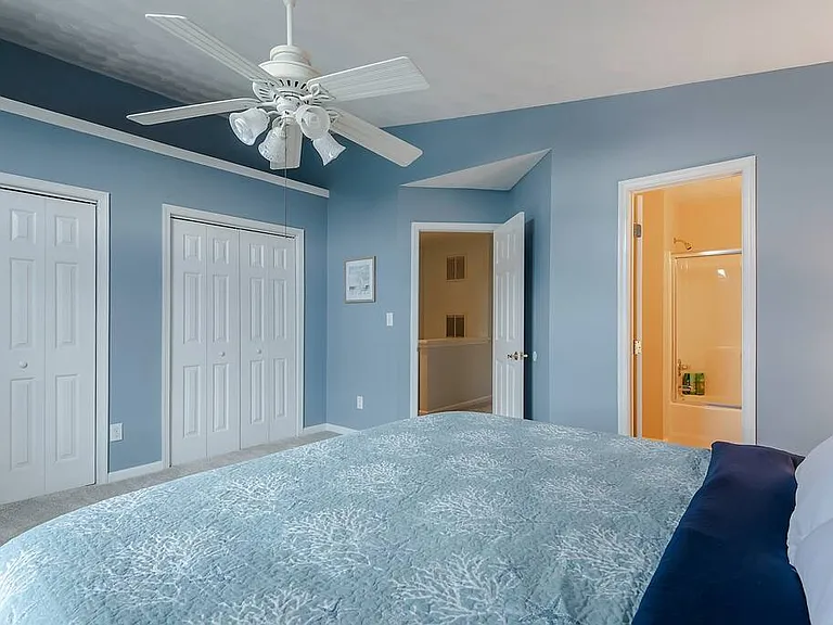 Bathroom attached to every bedroom! Plenty of closet space.