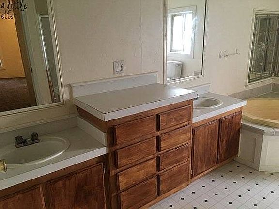 Master bath vanity