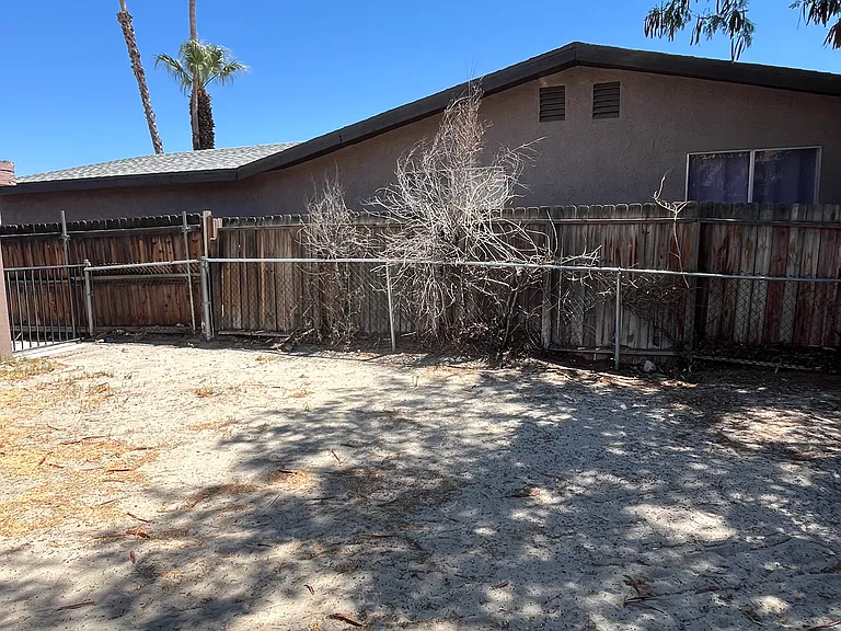Large backyard