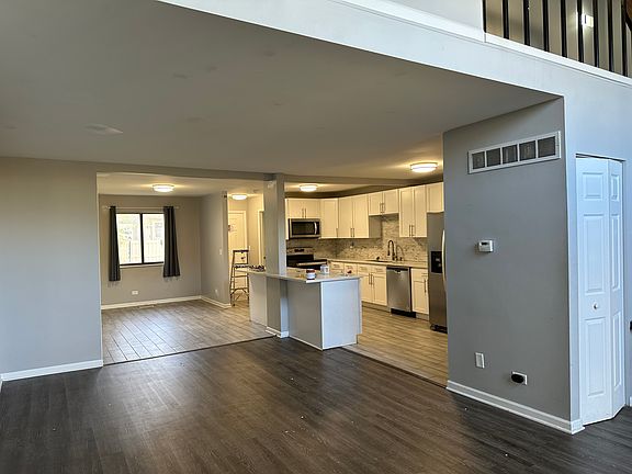 living room and kitchen