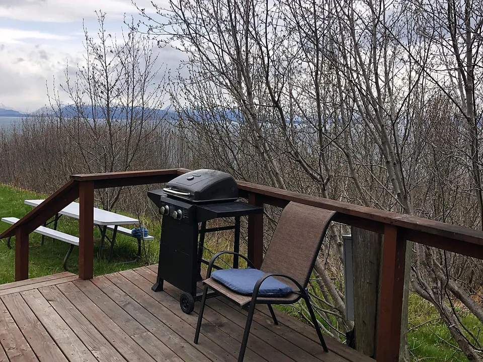 Deck with BBQ Grill