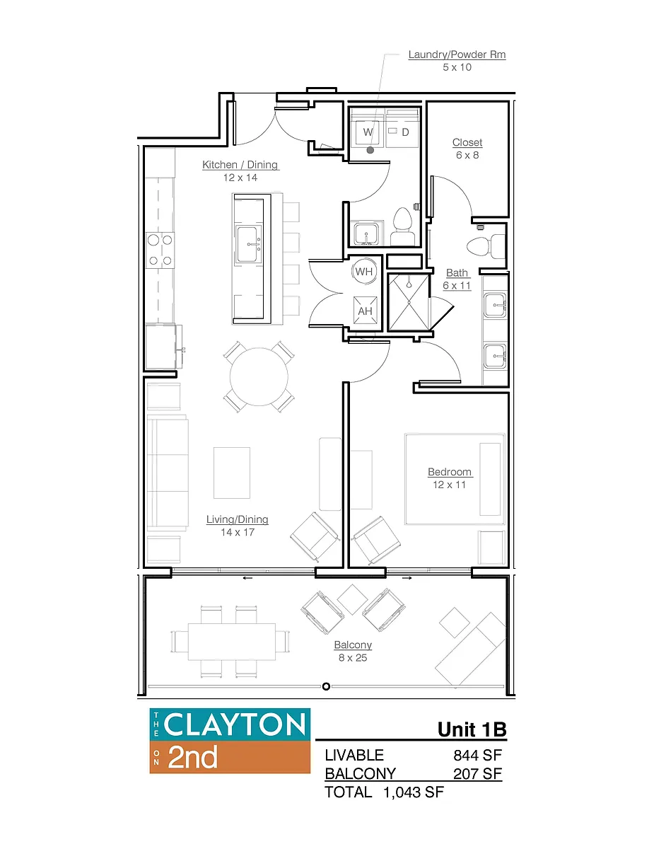 Floor plan 1B