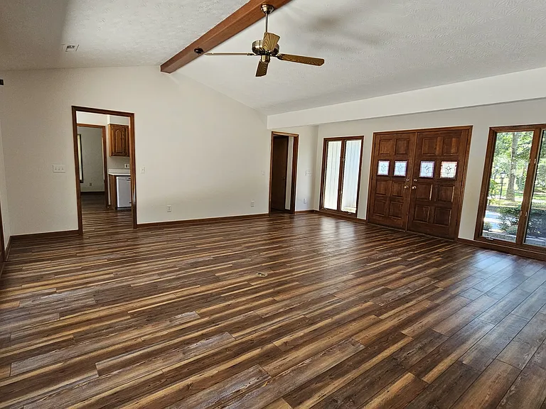 living room to kitchen
