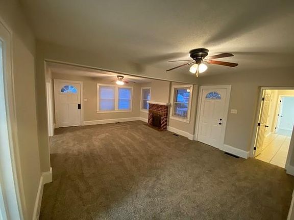 Large family room with fireplace