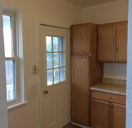 Backdoor and Entrance to Kitchen