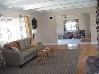 Spacious living and family rooms