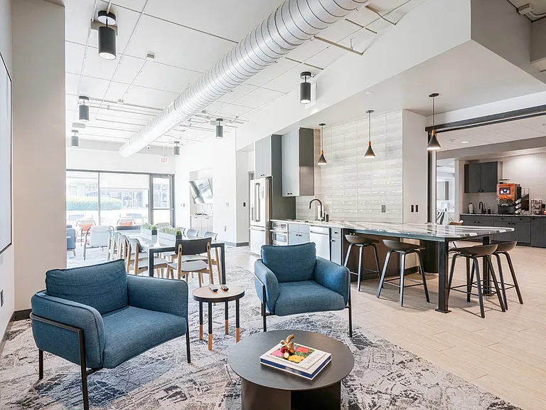 Enjoy a spacious, stylish setting in our reservable entertainment suite, complete with upscale amenities.