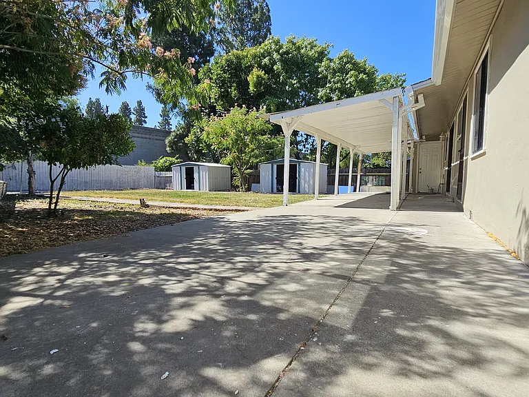 Backyard and house view
