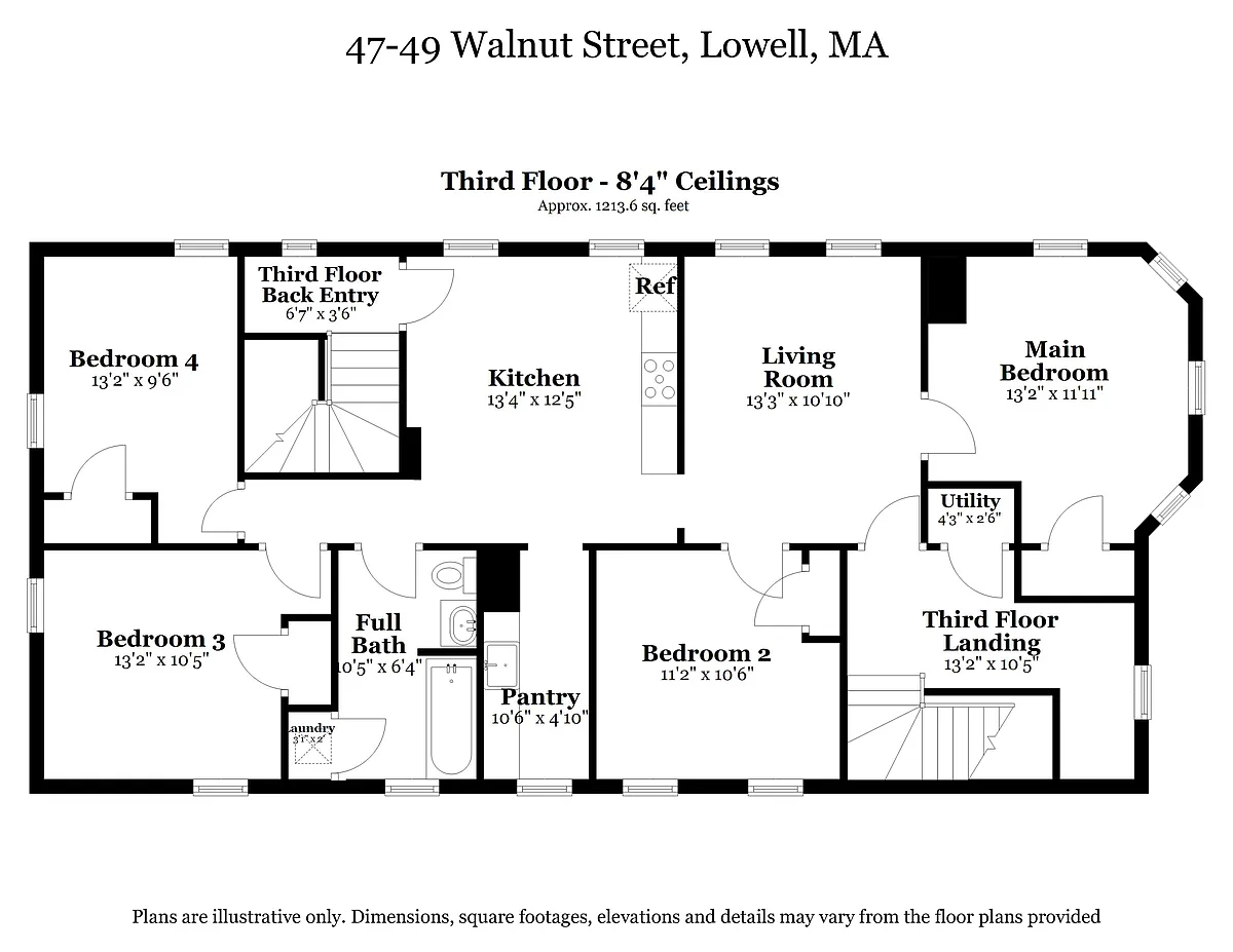 FLOOR PLAN - 47-49 Walnut St #49-F3