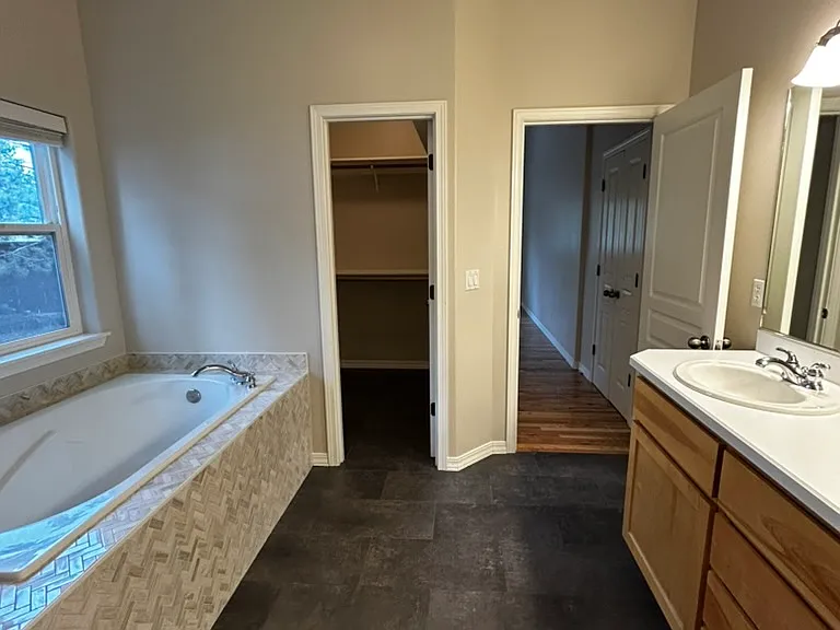 View of primary bath - Looking toward bedroom