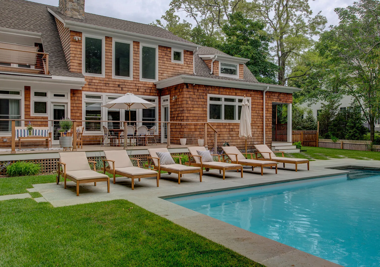 Modern Coastal Farmhouse style home with a private pool — Photo 2