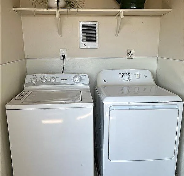 In unit washer and dryer