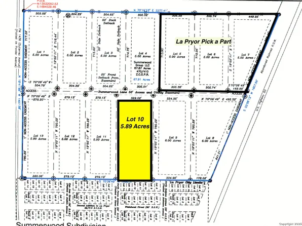 LOT 10 Summerwood Lane LOT 10, La Pryor, TX 78872