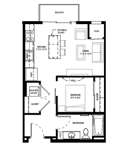 Floor plan Mural Alcove