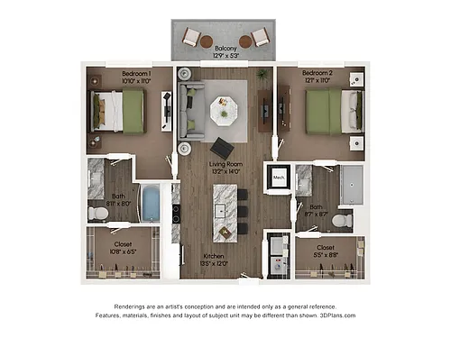 Floor plan B1A