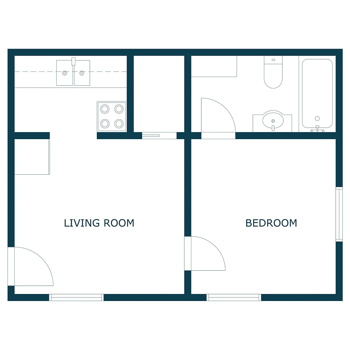 Floor plan Efficiency 01A