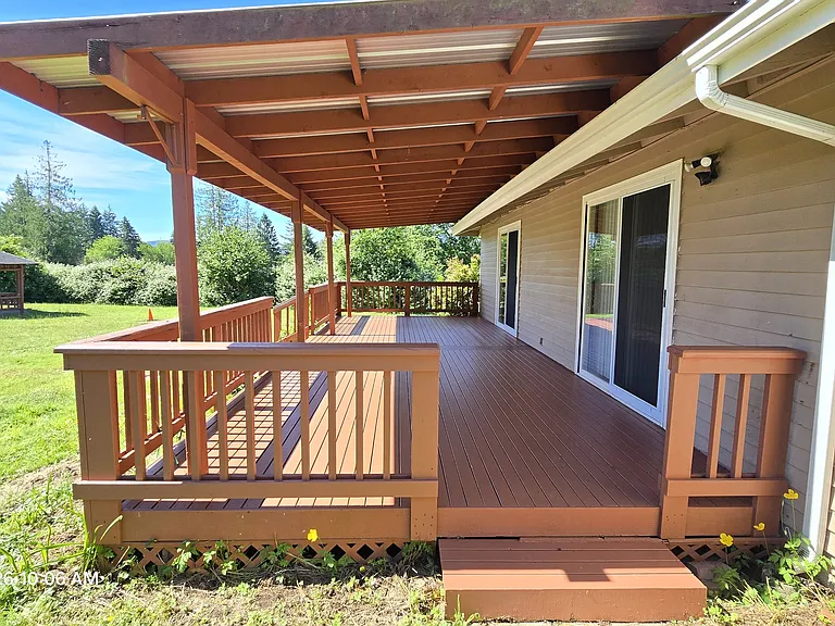 Large covered deck