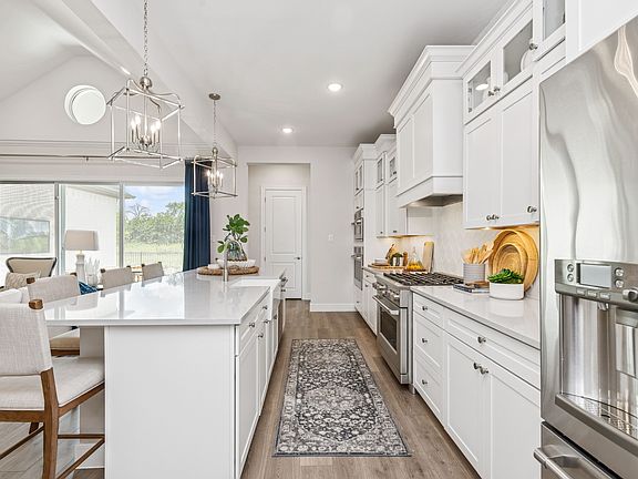 Kitchen with stainless steel appliances