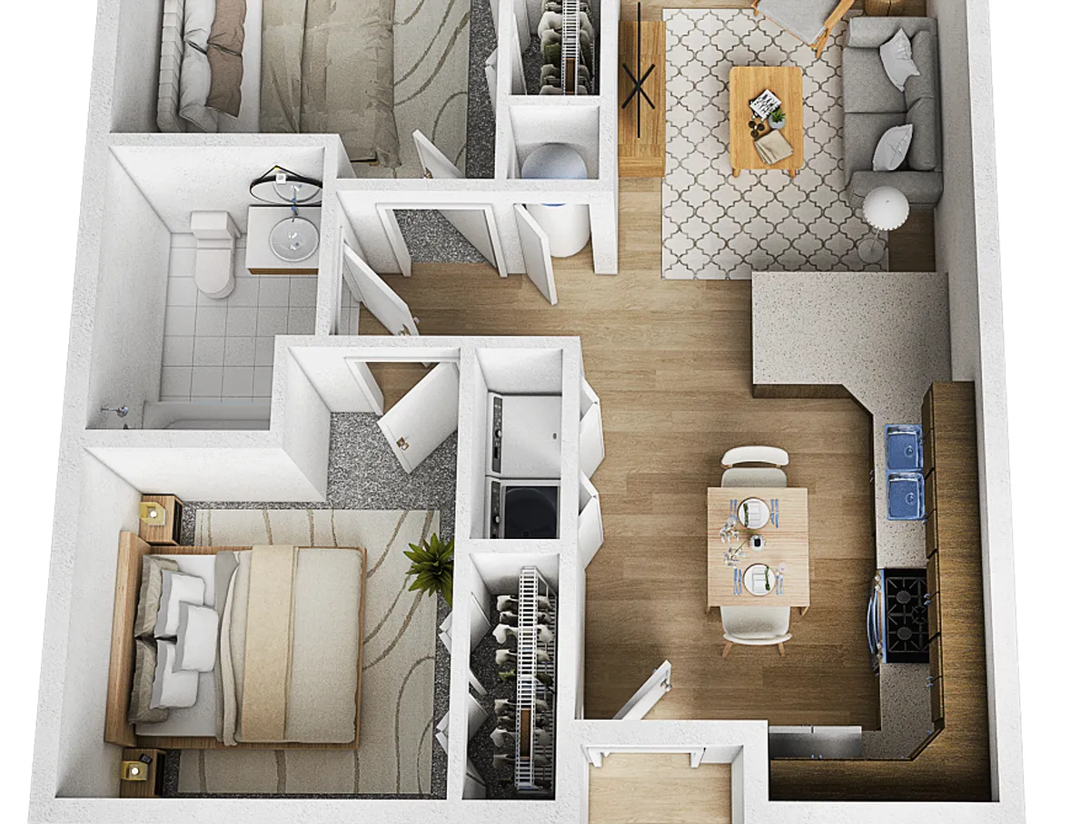 Floor plan 2 bedroom