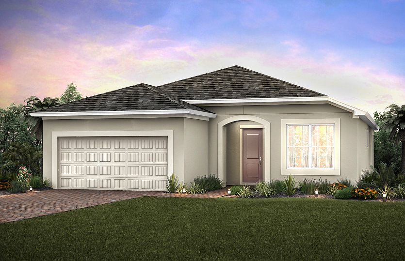 Home Exterior FM1A with arched entryway
