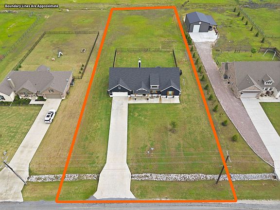 Surrounding properties are on 1 acre as well. No HOA, MUD or PID!  Top it off with an upgraded class 4 hail-reistant roof + spray foam insulation in the attic makes this home very energy efficient!