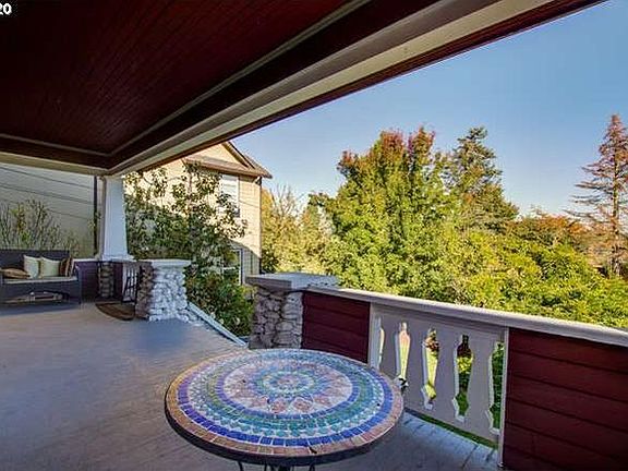 Large front covered sitting porch