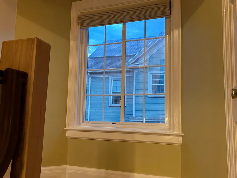 Upstairs landing with closet
