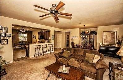 Kitchen conveniently located off Great Room & a Breakfast Bar...a perfect place to entertain your gu