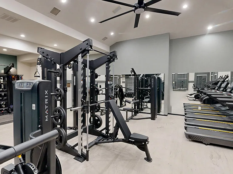 Brand new equipment in the fitness center