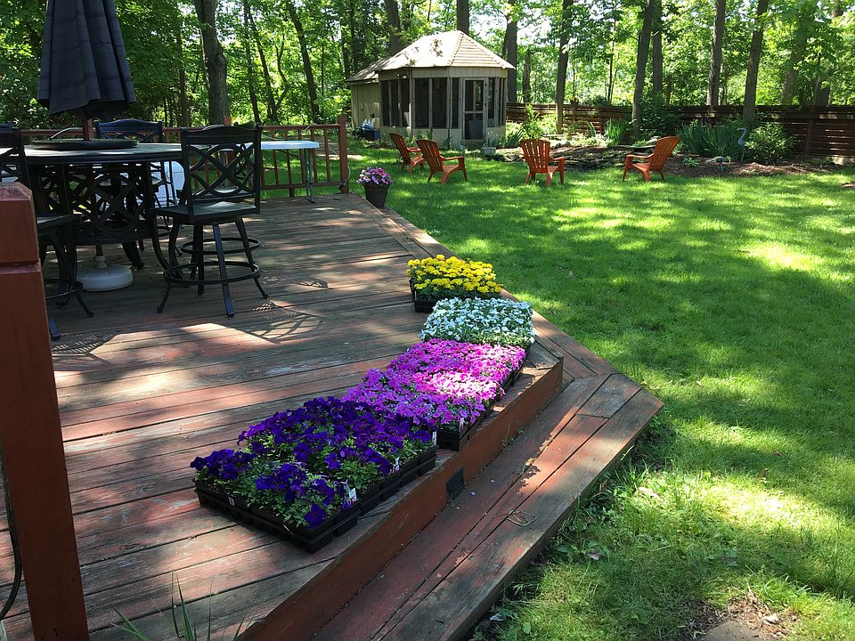 Backyard Deck, Pond etc