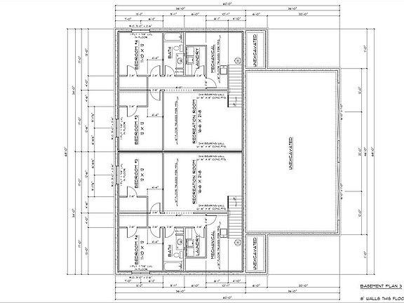 Basement floor plan