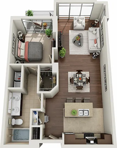 Floor plan A1B