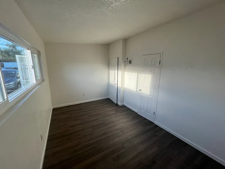 bedroom facing front of building