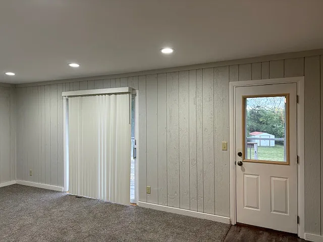 Back door to deck as well as patio door
