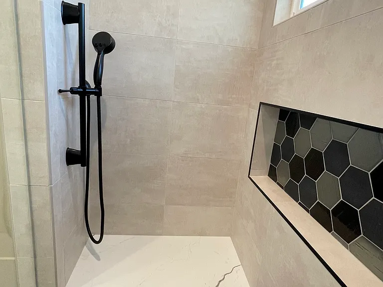 Shower Bench and Hand Held Shower Head