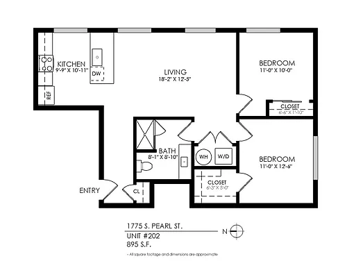 Floor plan 2 Bedroom