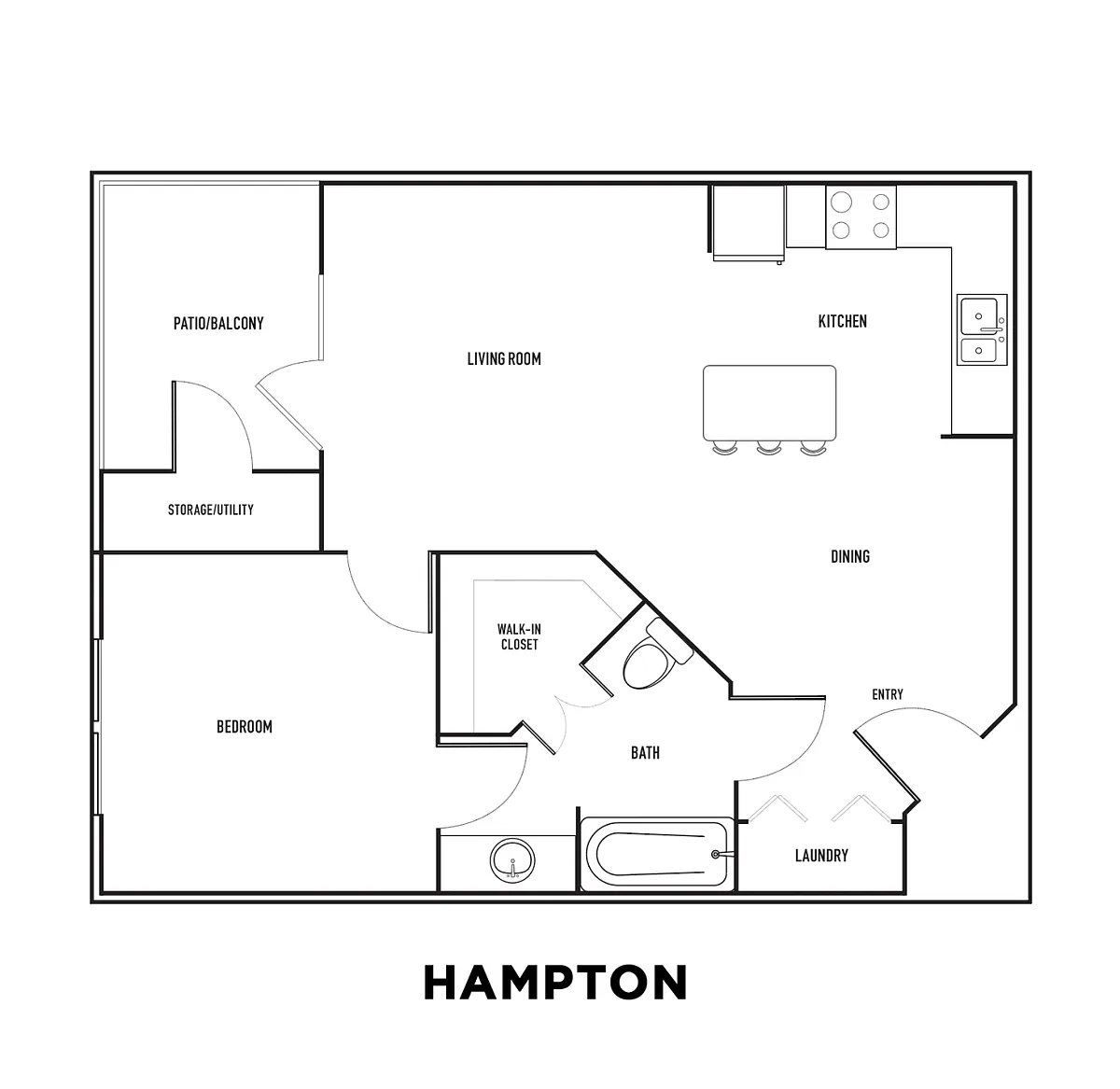 Floor plan Hampton
