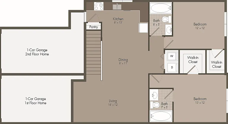 B2 floor plan Greenhouse Villas