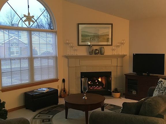 Livingroom gas fireplace 